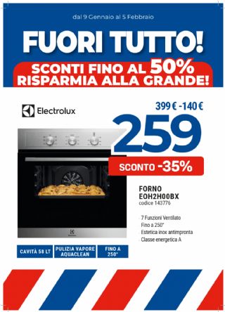 FORNO INCASSO ELECTROLUX EOH2H00BX